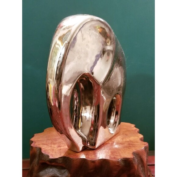 Vintage Torre and Tagus Ceramic Chrome Elephant Figurine 6.5"x5.5"x2.5" - Picture 3 of 5